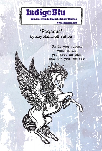 Pegasus A6 Red Rubber Stamp